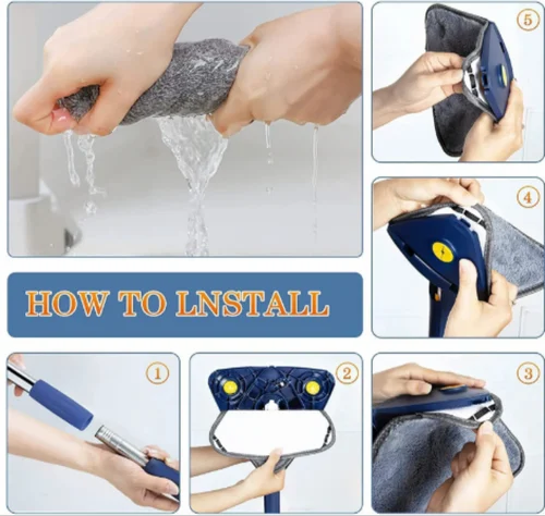 360 TRIANGLE FOLDING MOP Multi-functional